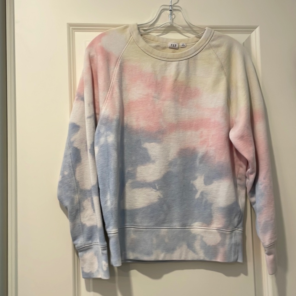Gap pastel tie dye sweatshirt, size xs